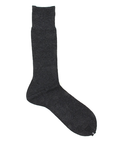 BEAMS（ビームス）の「VAPORIZE / 2x2 RIB SOX（ソックス/靴下・メンズ・ブラック/ホワイト/チャコールグレー・ONE SIZE）」の3枚目の写真