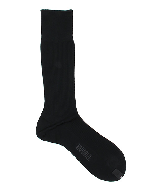 BEAMS（ビームス）の「VAPORIZE / 2x2 RIB SOX（ソックス/靴下・メンズ・ブラック/ホワイト/チャコールグレー・ONE SIZE）」の2枚目の写真
