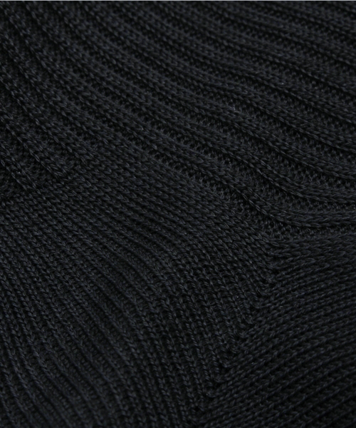 BEAMS（ビームス）の「VAPORIZE / 2x2 RIB SOX（ソックス/靴下・メンズ・ブラック/ホワイト/チャコールグレー・ONE SIZE）」の4枚目の写真