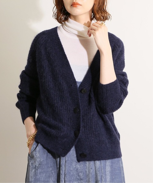 IENA - IENA LA BOUCLE BabyAlpaka混 畦カーディガン IENA LA BOUCLE（イエナラブークル）の「IENA LA BOUCLE BabyAlpaka混
