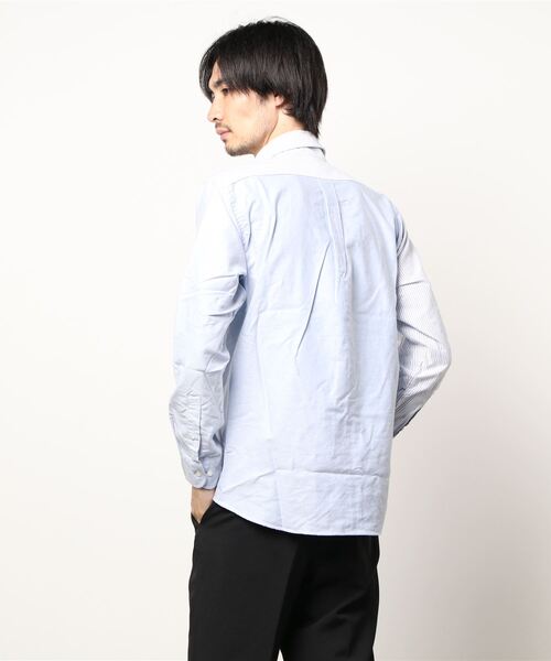 Alexander Julian（アレキサンダージュリアン）の「アレキサンダージュリアンメンズ/ALEXANDER JULIAN：MEN オックス クレイジー ボタンダウン長袖シャツ（シャツ/ブラウス・メンズ・サックスブルー/グレー・LARGE/MEDIUM/X-LARGE）」の3枚目の写真