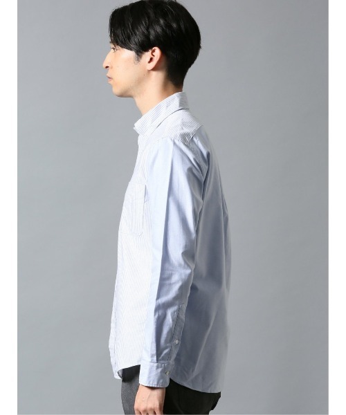 Alexander Julian（アレキサンダージュリアン）の「アレキサンダージュリアンメンズ/ALEXANDER JULIAN：MEN オックス クレイジー ボタンダウン長袖シャツ（シャツ/ブラウス・メンズ・サックスブルー/グレー・LARGE/MEDIUM/X-LARGE）」の8枚目の写真