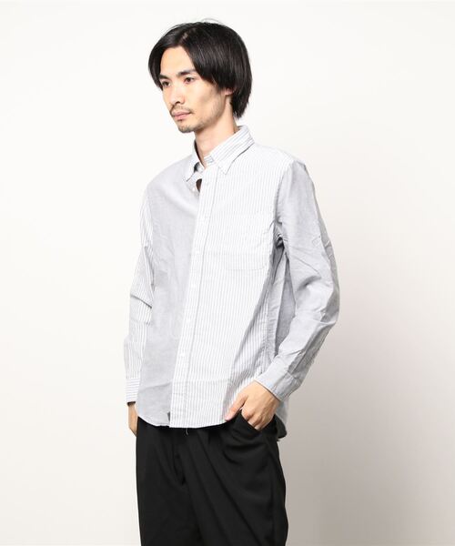 Alexander Julian（アレキサンダージュリアン）の「アレキサンダージュリアンメンズ/ALEXANDER JULIAN：MEN オックス クレイジー ボタンダウン長袖シャツ（シャツ/ブラウス・メンズ・サックスブルー/グレー・LARGE/MEDIUM/X-LARGE）」の16枚目の写真