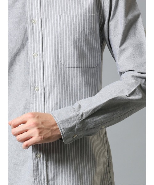 Alexander Julian（アレキサンダージュリアン）の「アレキサンダージュリアンメンズ/ALEXANDER JULIAN：MEN オックス クレイジー ボタンダウン長袖シャツ（シャツ/ブラウス・メンズ・サックスブルー/グレー・LARGE/MEDIUM/X-LARGE）」の14枚目の写真