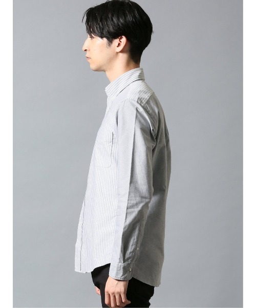 Alexander Julian（アレキサンダージュリアン）の「アレキサンダージュリアンメンズ/ALEXANDER JULIAN：MEN オックス クレイジー ボタンダウン長袖シャツ（シャツ/ブラウス・メンズ・サックスブルー/グレー・LARGE/MEDIUM/X-LARGE）」の13枚目の写真