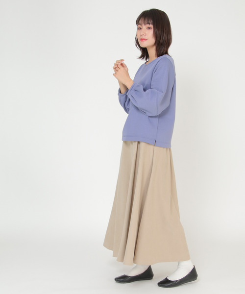 LBC(エルビーシー)の「パフスリーブダンボールプルオーバー(Tシャツ/カットソー・レディース・ブラック/ブルー/ブラウン・M)」の7枚目の写真