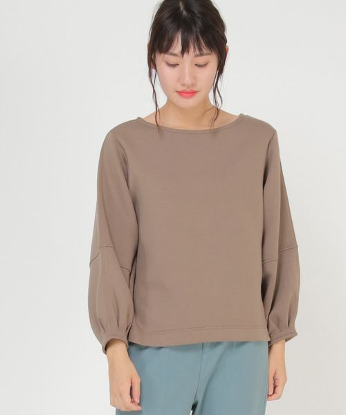 LBC(エルビーシー)の「パフスリーブダンボールプルオーバー(Tシャツ/カットソー・レディース・ブラック/ブルー/ブラウン・M)」の20枚目の写真