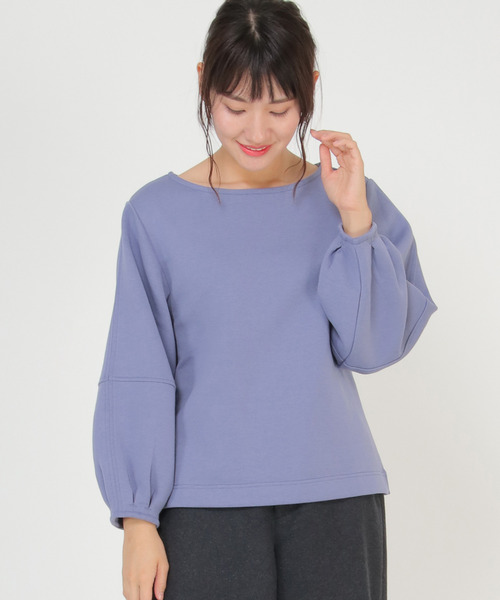 LBC(エルビーシー)の「パフスリーブダンボールプルオーバー(Tシャツ/カットソー・レディース・ブラック/ブルー/ブラウン・M)」の22枚目の写真
