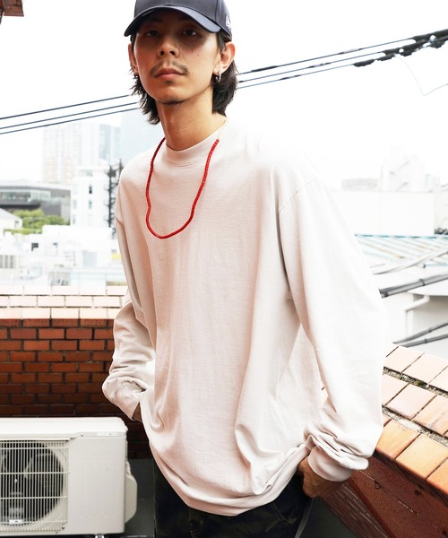 LOS ANGELES APPAREL（ロサンゼルスアパレル）の「LOS ANGELS APPAREL 6.5oz ガーメントダイロングＴシャツ（Tシャツ/カットソー・メンズ・ホワイト/ブラック/ホワイト系その他/グリーン系その他/オレンジ/コバルトブルー/ネイビー・SMALL/MEDIUM/LARGE/X-LARGE）」の3枚目の写真