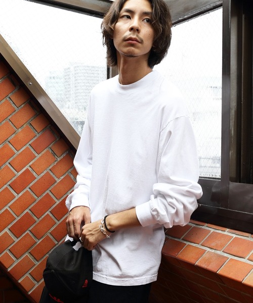 LOS ANGELES APPAREL（ロサンゼルスアパレル）の「LOS ANGELS APPAREL 6.5oz ガーメントダイロングＴシャツ（Tシャツ/カットソー・メンズ・ホワイト/ブラック/ホワイト系その他/グリーン系その他/オレンジ/コバルトブルー/ネイビー・SMALL/MEDIUM/LARGE/X-LARGE）」の11枚目の写真