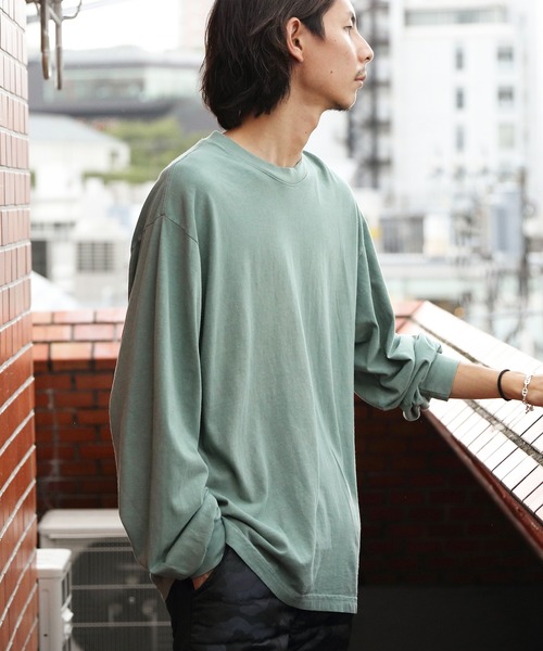 LOS ANGELES APPAREL（ロサンゼルスアパレル）の「LOS ANGELS APPAREL 6.5oz ガーメントダイロングＴシャツ（Tシャツ/カットソー・メンズ・ホワイト/ブラック/ホワイト系その他/グリーン系その他/オレンジ/コバルトブルー/ネイビー・SMALL/MEDIUM/LARGE/X-LARGE）」の17枚目の写真