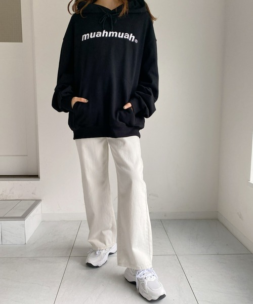 セール】【muah muah/ムーアムーア】LOWER PRINTING OVERFIT