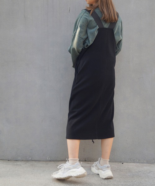 179/WG(イチナナキュウダブルジー)の「フリース ジャンパースカート(スカート・レディース・ブラック/グレー・MEDIUM)」の10枚目の写真