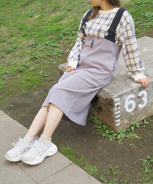 179/WG(イチナナキュウダブルジー)の「フリース ジャンパースカート(スカート・レディース・ブラック/グレー・MEDIUM)」の17枚目の写真