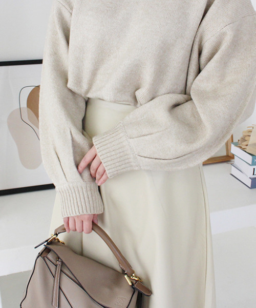 MODE ROBE（モードローブ）の「フェイクレザーフレアスカート（スカート・レディース・ブラック/アイボリー・FREE）」の5枚目の写真