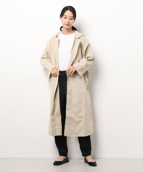 ehka sopo（エヘカソポ）の「フェイクレイヤードコート（その他アウター・レディース・ブラック/ベージュ/カーキ・ﾌﾘ-）」の7枚目の写真