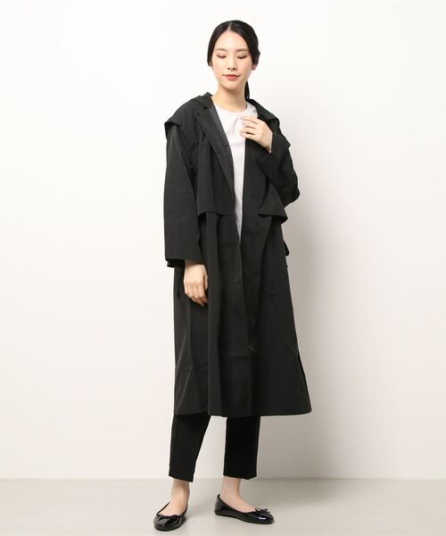 ehka sopo（エヘカソポ）の「フェイクレイヤードコート（その他アウター・レディース・ブラック/ベージュ/カーキ・ﾌﾘ-）」の9枚目の写真