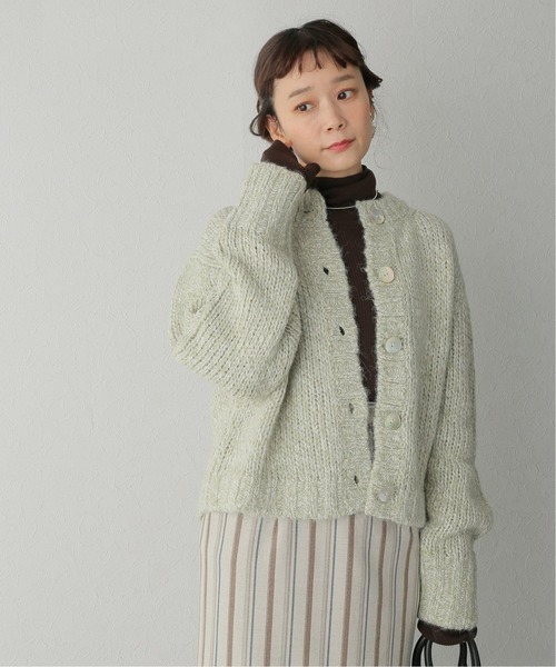 JOURNAL STANDARD relume(ジャーナルスタンダード レリューム)の「【MIJEONG PARK/ミジョン・パーク】MELANGE KNIT C/D:カーディガン(カーディガン/ボレロ・レディース・モスグリーン/グレー・MEDIUM)」の1枚目の写真