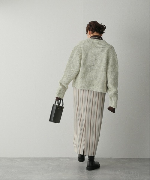 JOURNAL STANDARD relume(ジャーナルスタンダード レリューム)の「【MIJEONG PARK/ミジョン・パーク】MELANGE KNIT C/D:カーディガン(カーディガン/ボレロ・レディース・モスグリーン/グレー・MEDIUM)」の6枚目の写真