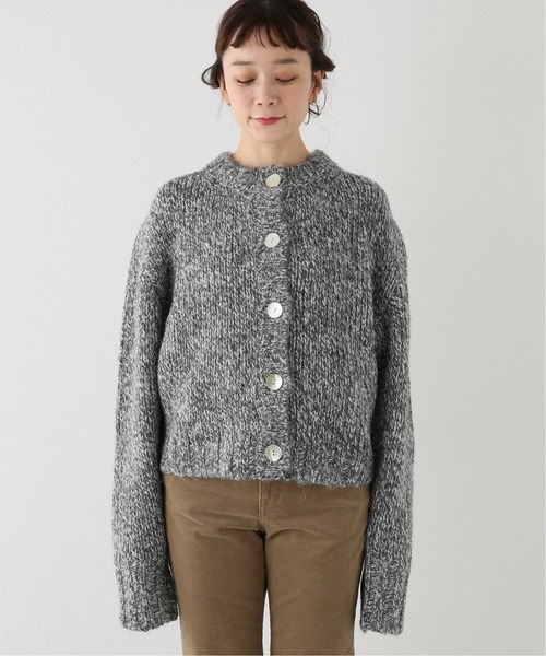 JOURNAL STANDARD relume(ジャーナルスタンダード レリューム)の「【MIJEONG PARK/ミジョン・パーク】MELANGE KNIT C/D:カーディガン(カーディガン/ボレロ・レディース・モスグリーン/グレー・MEDIUM)」の7枚目の写真