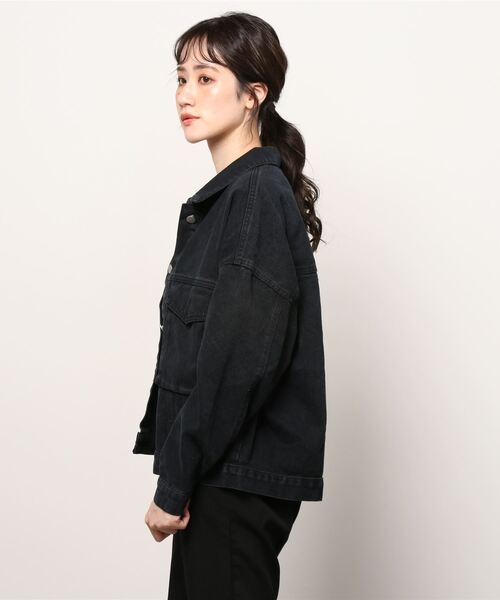 Figments（フィグメンツ）の「ブラックデニムジャケット（デニムジャケット・レディース・ブラック・FREE）」の10枚目の写真