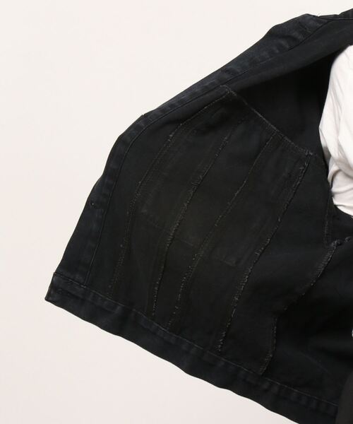 Figments（フィグメンツ）の「ブラックデニムジャケット（デニムジャケット・レディース・ブラック・FREE）」の12枚目の写真