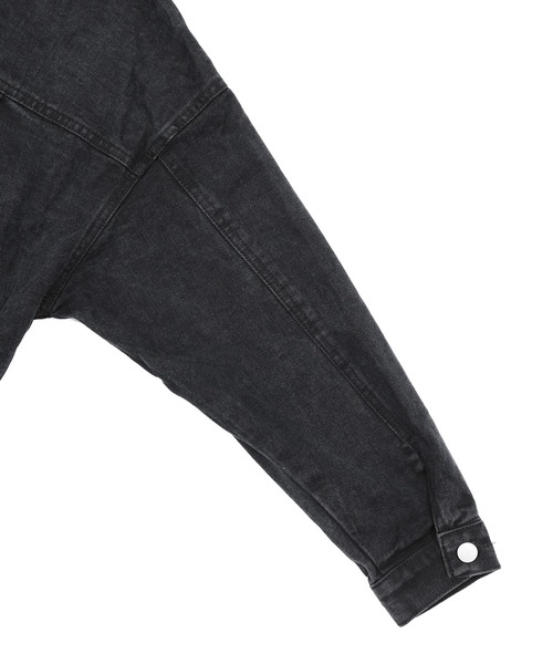 Figments（フィグメンツ）の「ブラックデニムジャケット（デニムジャケット・レディース・ブラック・FREE）」の8枚目の写真