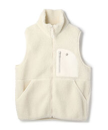 schott | Schott/ショット/LEATHER POCKET PILE VEST/レザー ポケットパイル ベスト(ベスト)