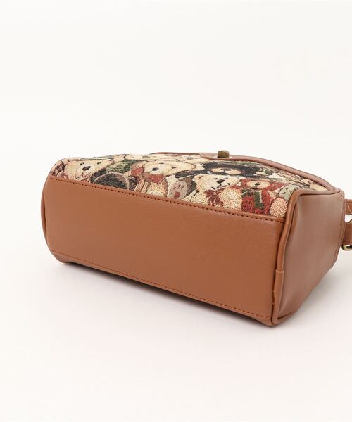 ehka sopo（エヘカソポ）の「ゴブラン／フェイクレザーアソートショルダーバッグ（ショルダーバッグ・レディース・ダークブラウン/ブラウン/キャメル・ﾌﾘ-）」の17枚目の写真