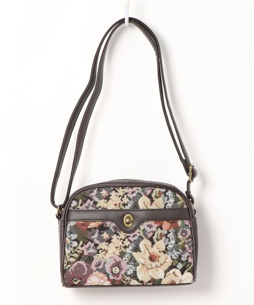 ehka sopo（エヘカソポ）の「ゴブラン／フェイクレザーアソートショルダーバッグ（ショルダーバッグ・レディース・ダークブラウン/ブラウン/キャメル・ﾌﾘ-）」の13枚目の写真