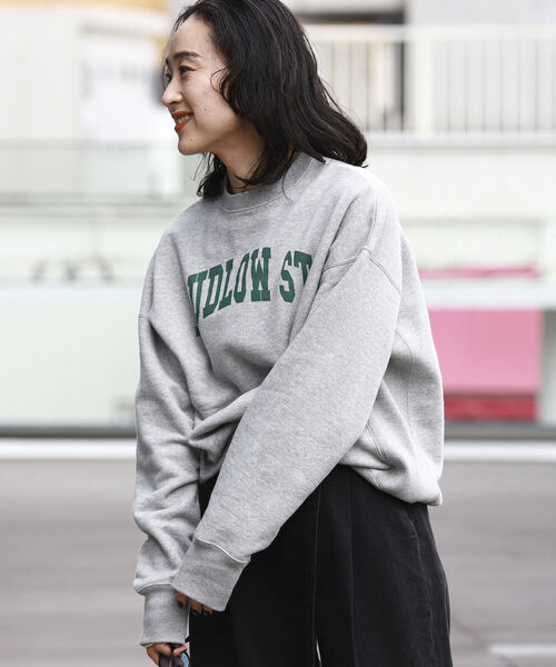 BEAMS LIGHTS(ビームスライツ)の「BEAMS LIGHTS × 長屋なぎさ / ロゴ スウェット(スウェット・レディース・グレー/グリーン・ONE SIZE)」の22枚目の写真