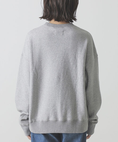 BEAMS LIGHTS(ビームスライツ)の「BEAMS LIGHTS × 長屋なぎさ / ロゴ スウェット(スウェット・レディース・グレー/グリーン・ONE SIZE)」の4枚目の写真