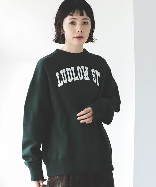 BEAMS LIGHTS(ビームスライツ)の「BEAMS LIGHTS × 長屋なぎさ / ロゴ スウェット(スウェット・レディース・グレー/グリーン・ONE SIZE)」の17枚目の写真