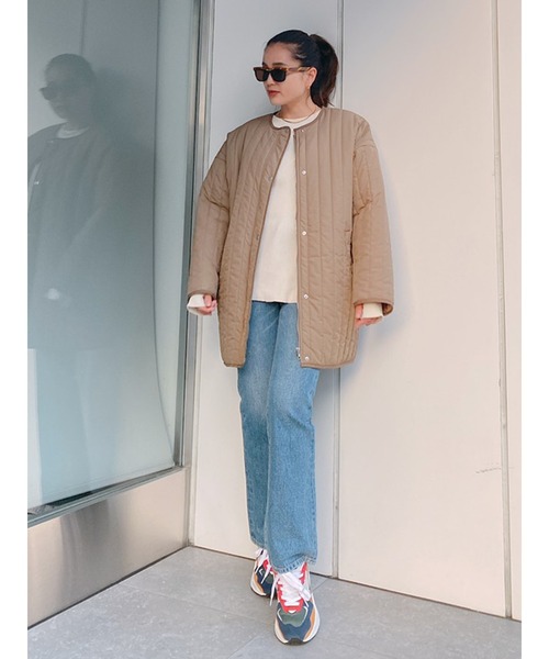 Vicente（ヴィセンテ）の「Light quilting coat（その他アウター・レディース・ブラウン/オフホワイト・FREE）」の10枚目の写真