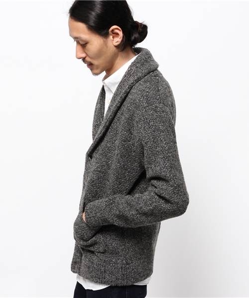 BAYFLOW（ベイフロー）の「BAYFLOW／シェットショールカーディガン（カーディガン/ボレロ・メンズ・グレー/ネイビー/オフホワイト・LARGE/SMALL/MEDIUM）」の11枚目の写真