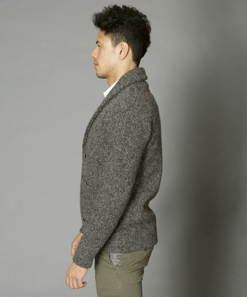 BAYFLOW（ベイフロー）の「BAYFLOW／シェットショールカーディガン（カーディガン/ボレロ・メンズ・グレー/ネイビー/オフホワイト・LARGE/SMALL/MEDIUM）」の17枚目の写真