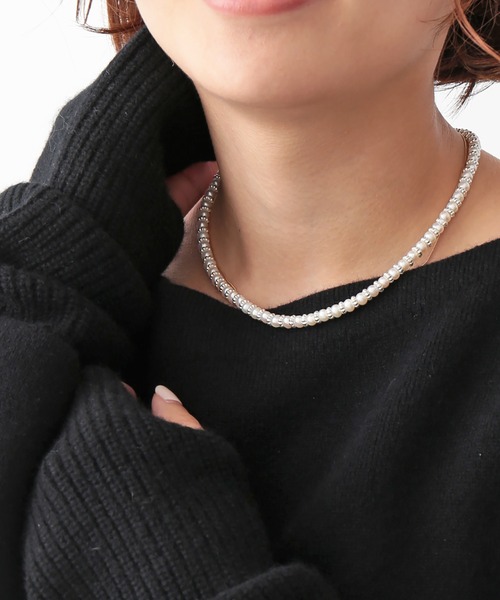 IENA(イエナ)の「【GIGI(ジジ)】 IENA別注 パールフラワーネックレス◆(ネックレス・レディース・シルバー・FREE)」の10枚目の写真