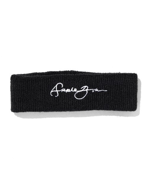 APPLEBUM(アップルバム)の「Sustainable SJ Logo Head Band(ニットキャップ/ビーニー・メンズ・ブラック/ターコイズブルー・FREE)」の2枚目の写真