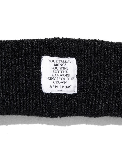 APPLEBUM(アップルバム)の「Sustainable SJ Logo Head Band(ニットキャップ/ビーニー・メンズ・ブラック/ターコイズブルー・FREE)」の19枚目の写真