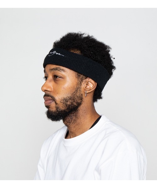 APPLEBUM(アップルバム)の「Sustainable SJ Logo Head Band(ニットキャップ/ビーニー・メンズ・ブラック/ターコイズブルー・FREE)」の11枚目の写真
