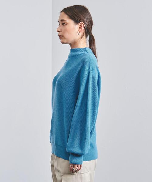 UNITED ARROWS（ユナイテッドアローズ）の「＜UNITED ARROWS＞W/CA AZE ボトルネック ニット W（ニット/セーター・レディース・ライトブルー/ブラック/ナチュラル・FREE）」の5枚目の写真