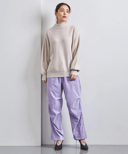 UNITED ARROWS（ユナイテッドアローズ）の「＜UNITED ARROWS＞W/CA AZE ボトルネック ニット W（ニット/セーター・レディース・ライトブルー/ブラック/ナチュラル・FREE）」の12枚目の写真