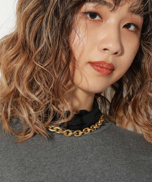 PBLIM（ページボーイリム）の「【PAGEBOYLIM】ボリュームチェーンネックレス（ネックレス・レディース・シルバー/ゴールド・FREE）」の5枚目の写真