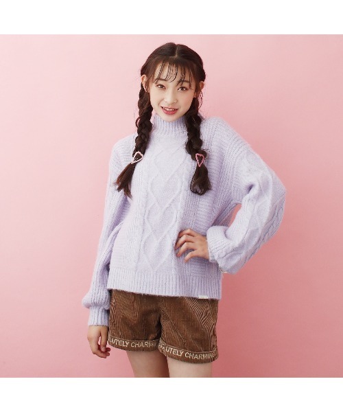 Candychuu（キャンディチュウ）の「太コールショートパンツ（その他パンツ・キッズ・ブラウン/ミント・SS/S/M/XXS）」の4枚目の写真