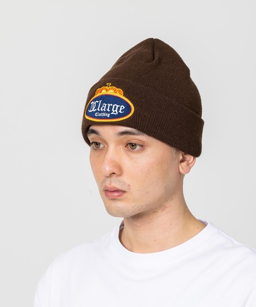 XLARGE(エクストララージ)の「CROWN CUFF BEANIE(ニットキャップ/ビーニー・メンズ・ブラック/ブラウン/アッシュ・ONE SIZE)」の3枚目の写真
