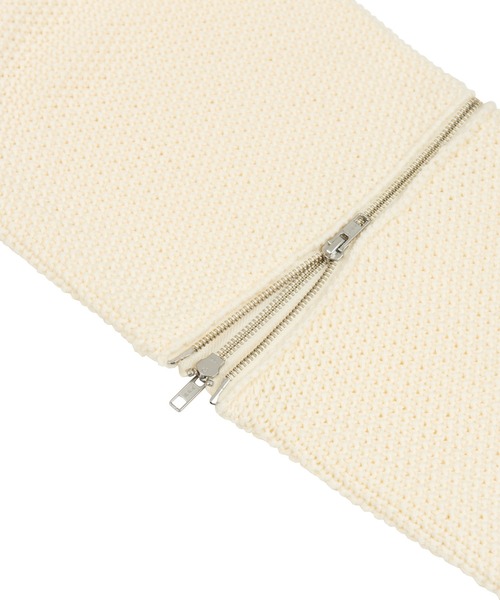 PUNYUS（プニュズ）の「2WAYケーブル編みニット（ニット/セーター・レディース・ブラック/オフホワイト/グリーン・1/2/4/3）」の7枚目の写真