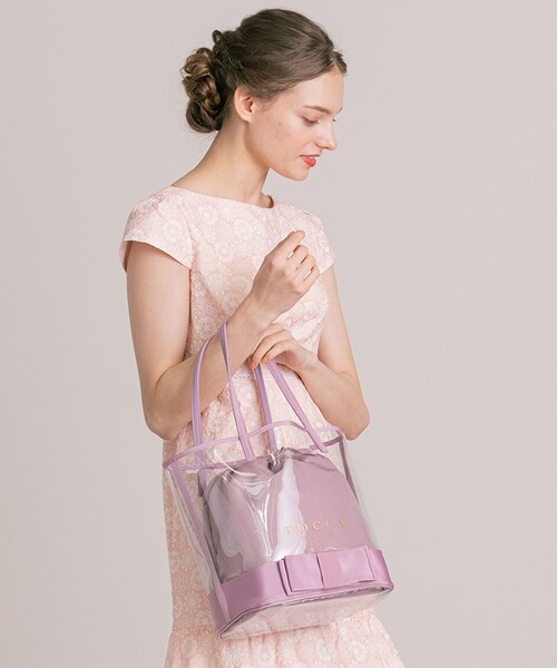 Sheer Ribbon Tocca トッカ のトートバッグ Sheer Pvc トートバッグ Pvc Tote トートバッグ トート
