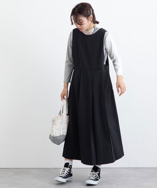 POU DOU DOU(プードゥドゥ)の「プリーツジャンスカ(ジャンパースカート・レディース・ブラック/グレー/ブルー・3)」の21枚目の写真
