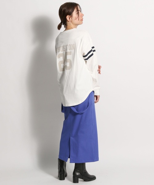 niko and...（ニコアンド）の「ストレッチサス付きワークスカート2（スカート・レディース・ブラック/イエロー/ブルー/グリーン/オフホワイト/ライトグリーン/パープル・MEDIUM/LARGE）」の10枚目の写真