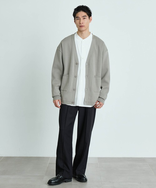 PUBLIC TOKYO（パブリックトウキョウ）の「〈シワに強い / オールシーズン対応〉コンフォートリラックスバンドカラーシャツ（シャツ/ブラウス・メンズ・ホワイト/ブラック/ベージュ/ダークブラウン/サックスブルー/グレー・1/2/3）」の18枚目の写真